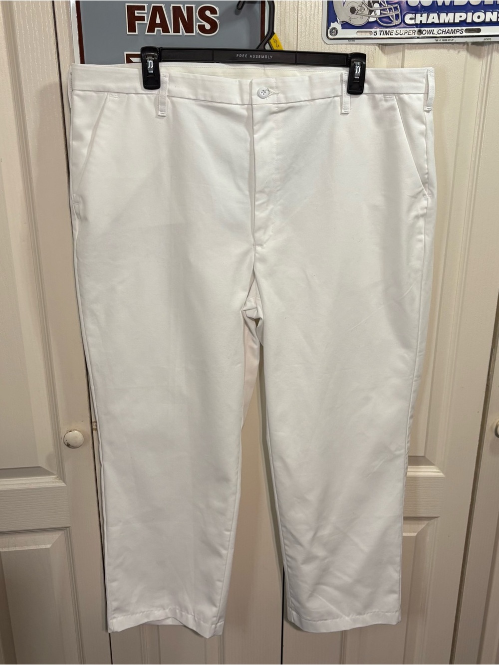 Red Kap Men's White Classic Chino Pants